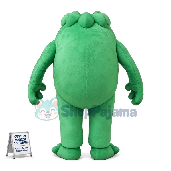 All Over Green Rock Monster Mascot Costume