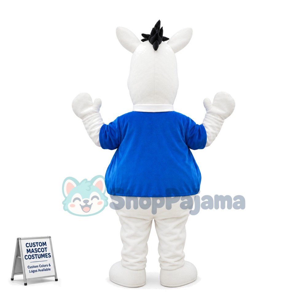 White Horse Principal of High School Mascot Costume