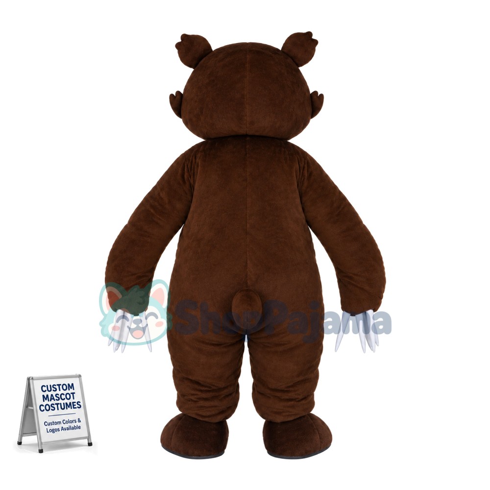 Terrible Violent Bear With Sharp Claws Mascot Costume