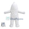 Breathable Pure White Snow Monster Mascot Costume
