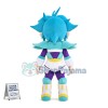 Blue-haired Star Warrior Cartoon Mascot Costume