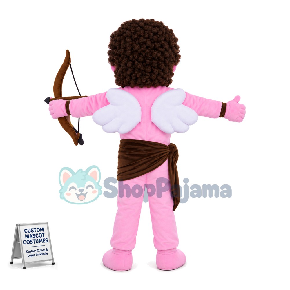 Angle Cupid Holding Bow and Arrow Mascot Costume