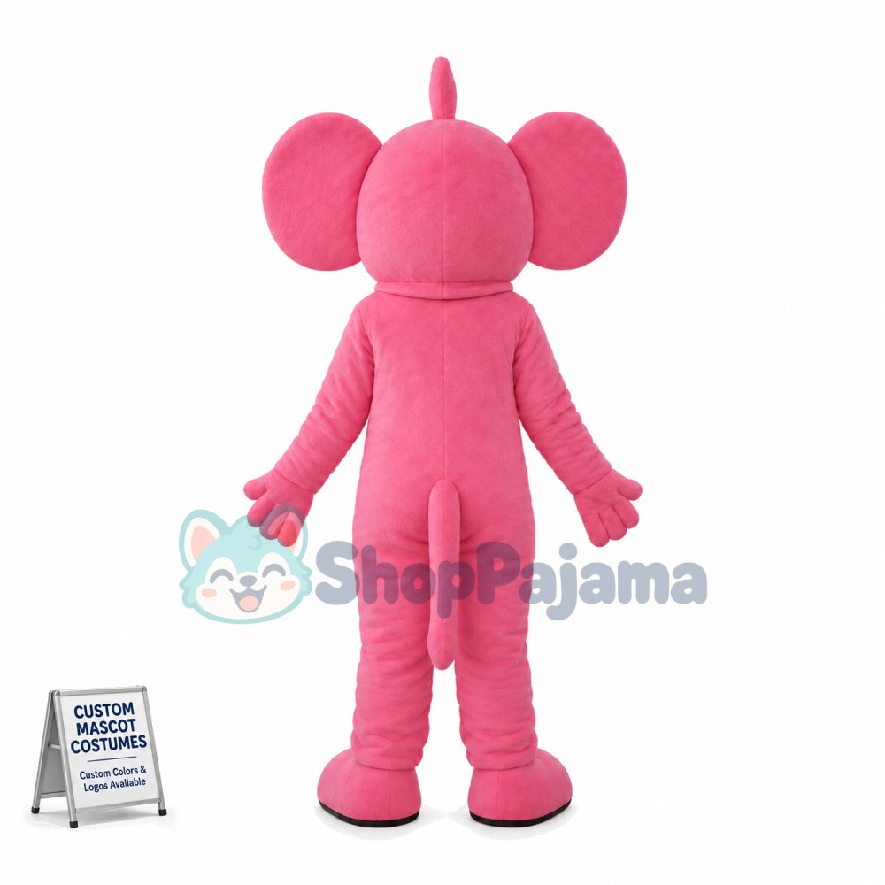 Pink Jerry Mouse Cartoon Mascot Costume