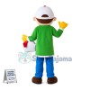 Buyer Boy Carrying Basket Mascot Costume