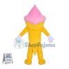Strawberry Cone of Different Flavors Crispbread Mascot Costume