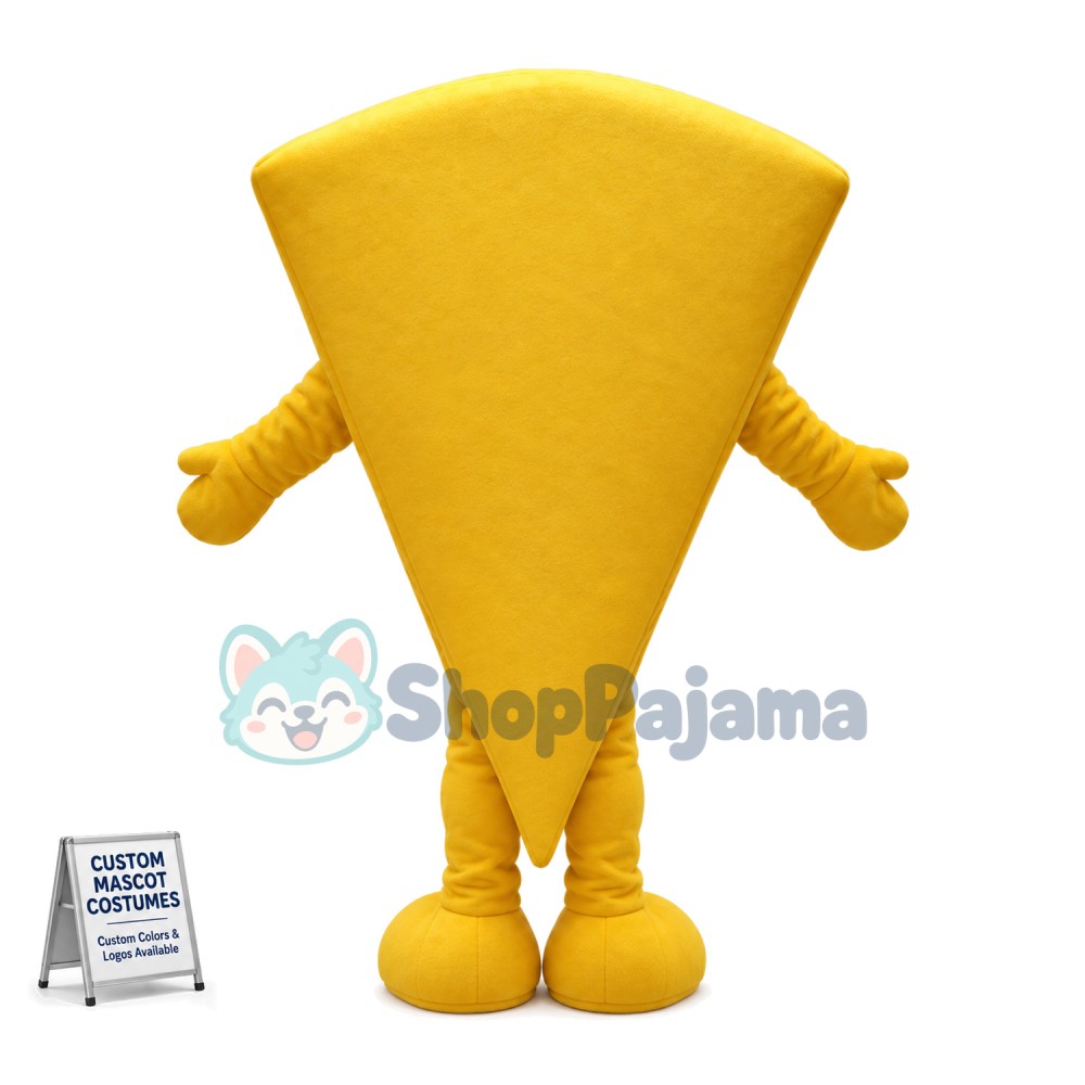 Piece of Cheesecake Cartoon Mascot Costume