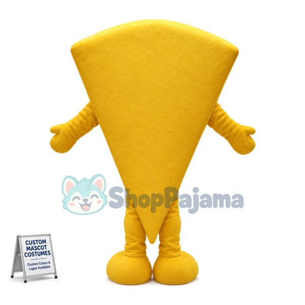 Piece of Cheesecake Cartoon Mascot Costume