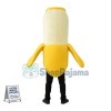 Adult Cartoon Banana With a Bite Mascot Costume