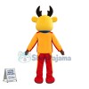 Yellow Reindeer of Battery Company Mascot Costume