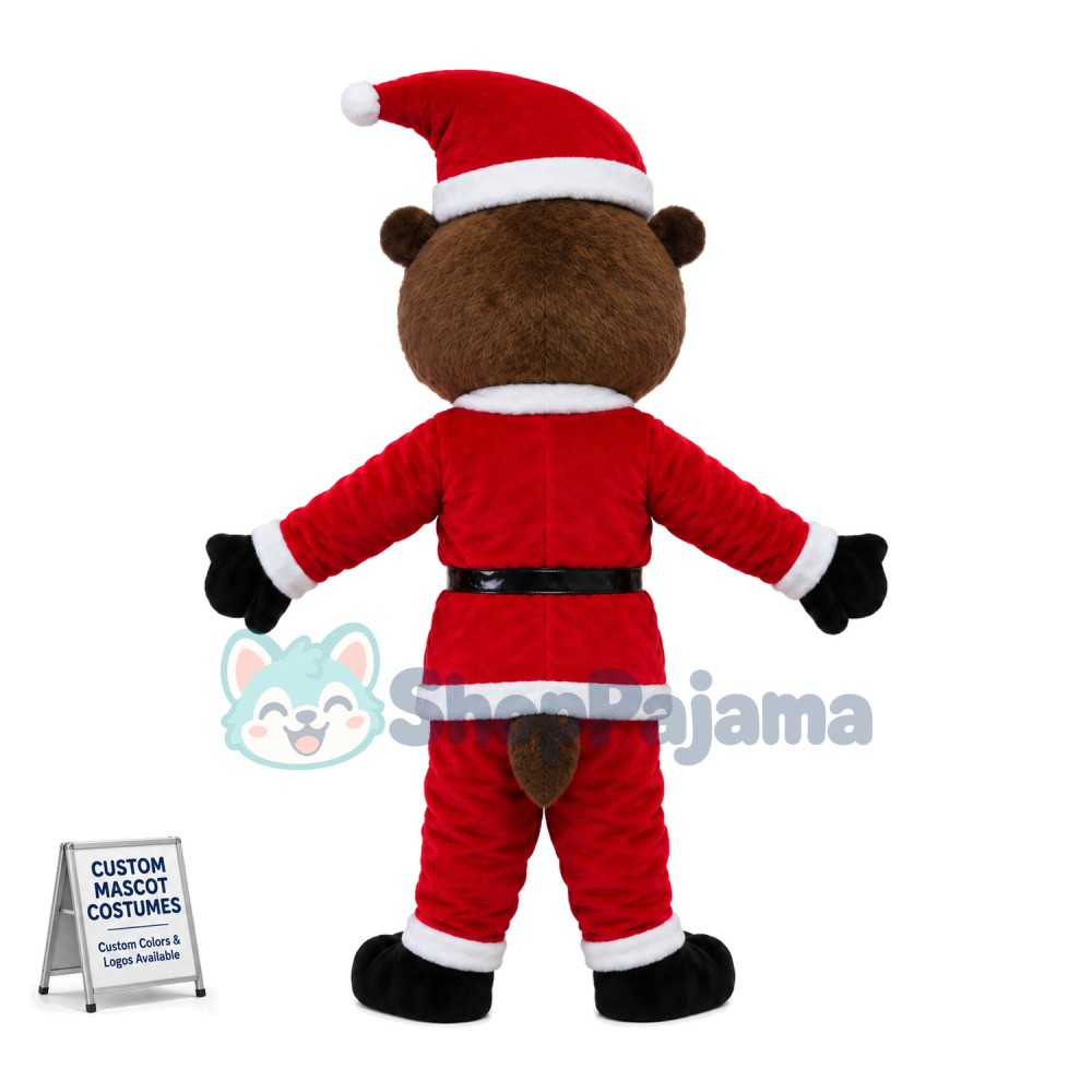 Brown Beaver Mascot Costume For Christmas
