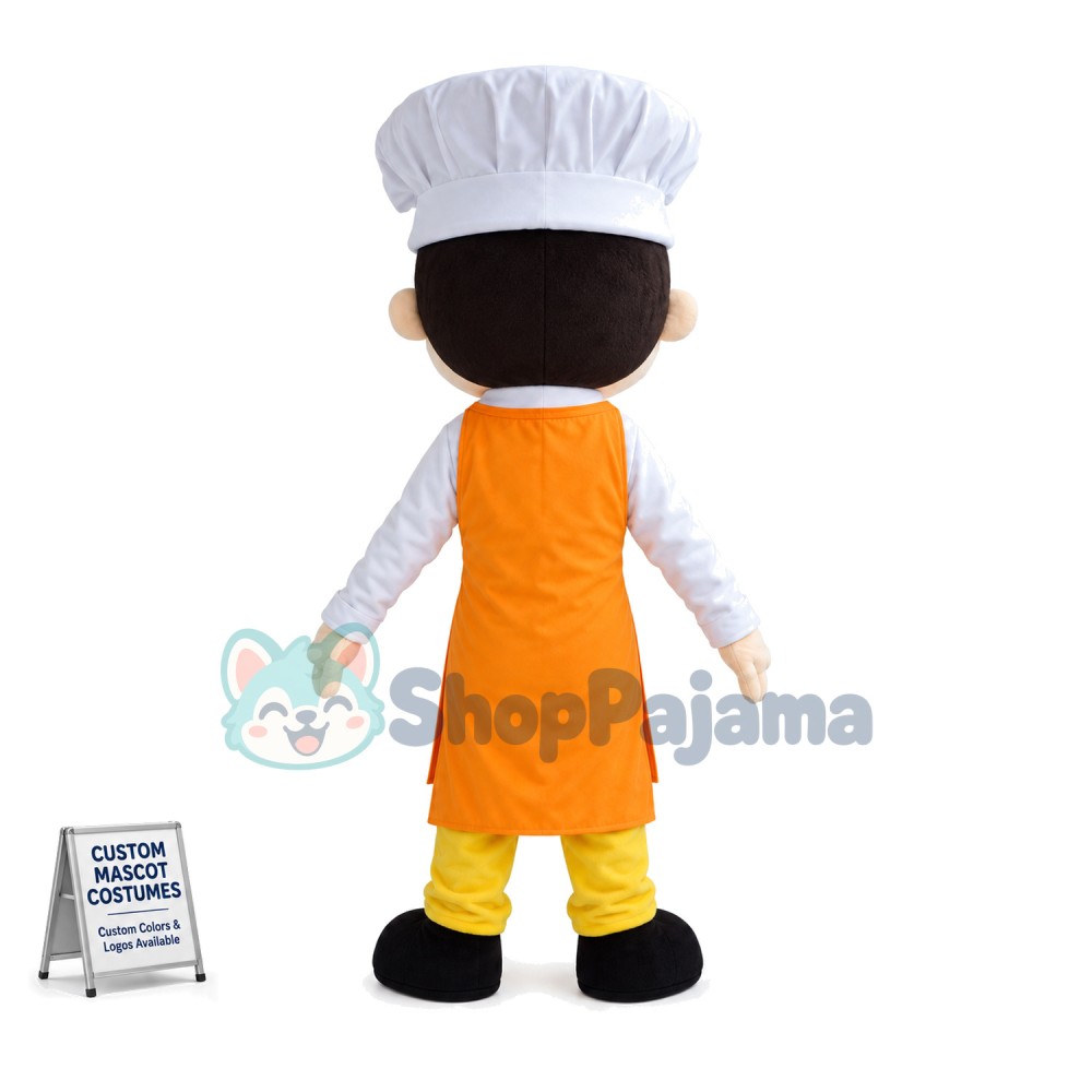 Young Chef of Chinese Restaurant Mascot Costume
