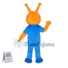 Orange Alien Monocular Mascot Costume