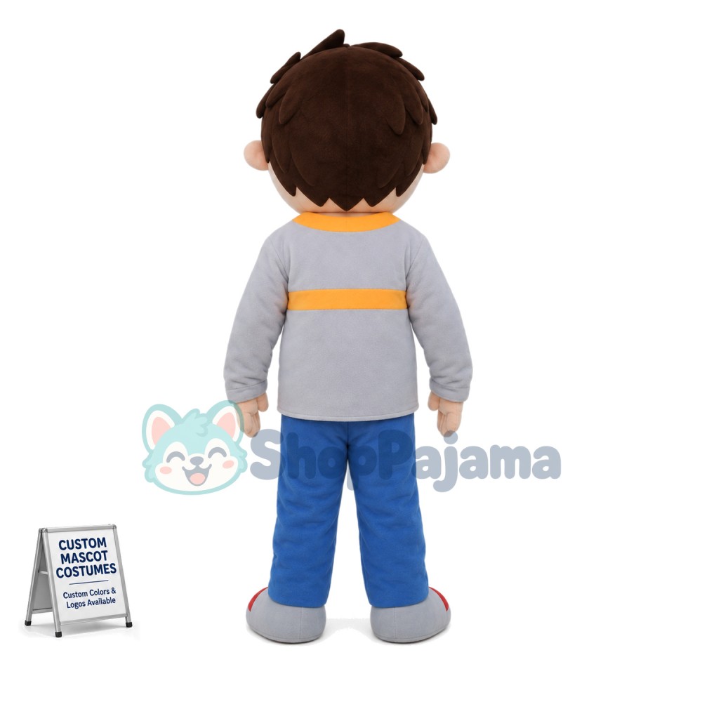 The Playful Little Boy Mascot Costume