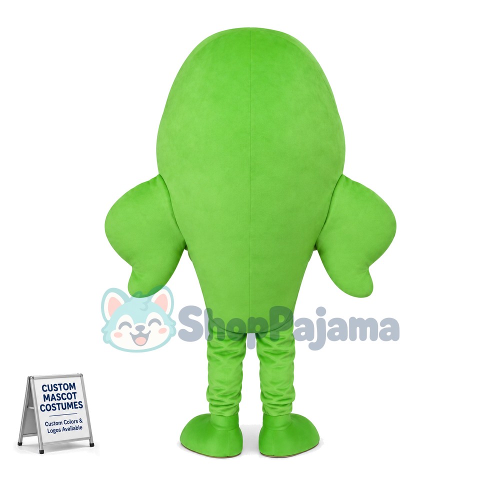 Green Baby Dolphin Cartoon Mascot Costume