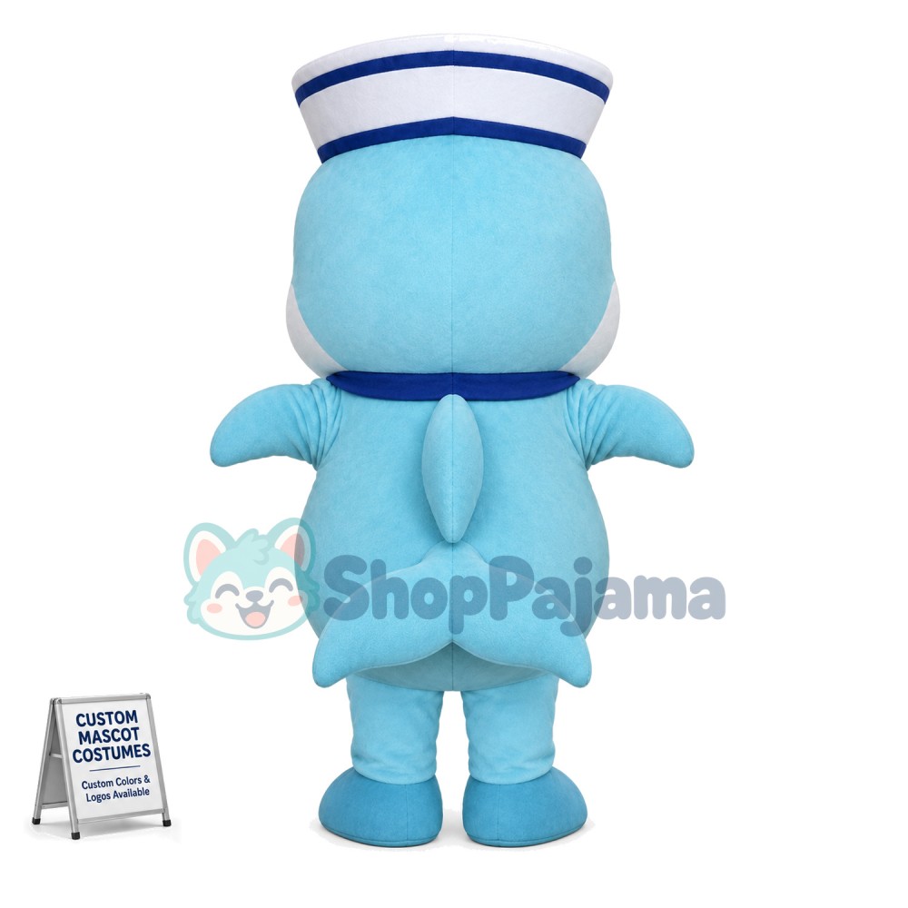Captain Dolphin of Yacht Club Mascot Costume