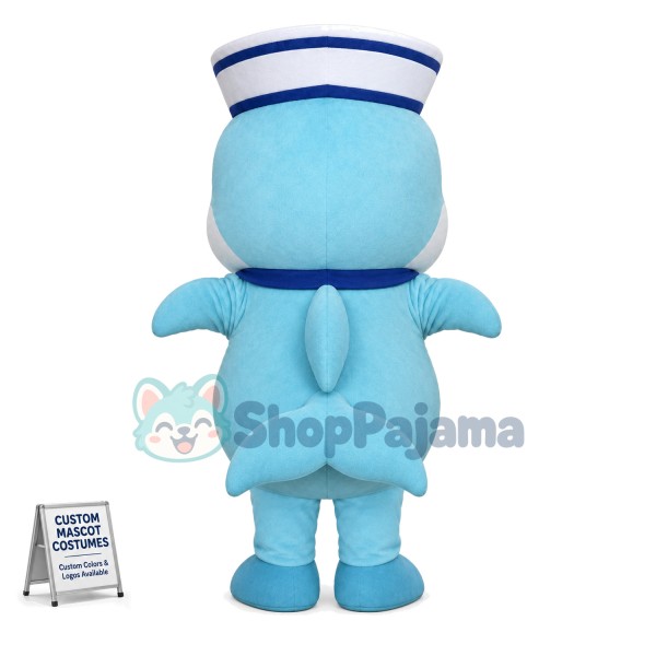 Captain Dolphin of Yacht Club Mascot Costume