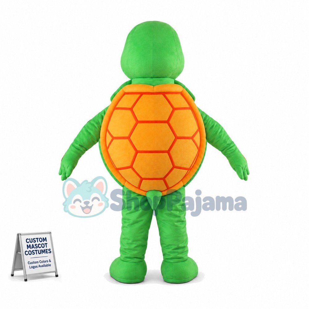 Tortoise With Round Shell Mascot Costume