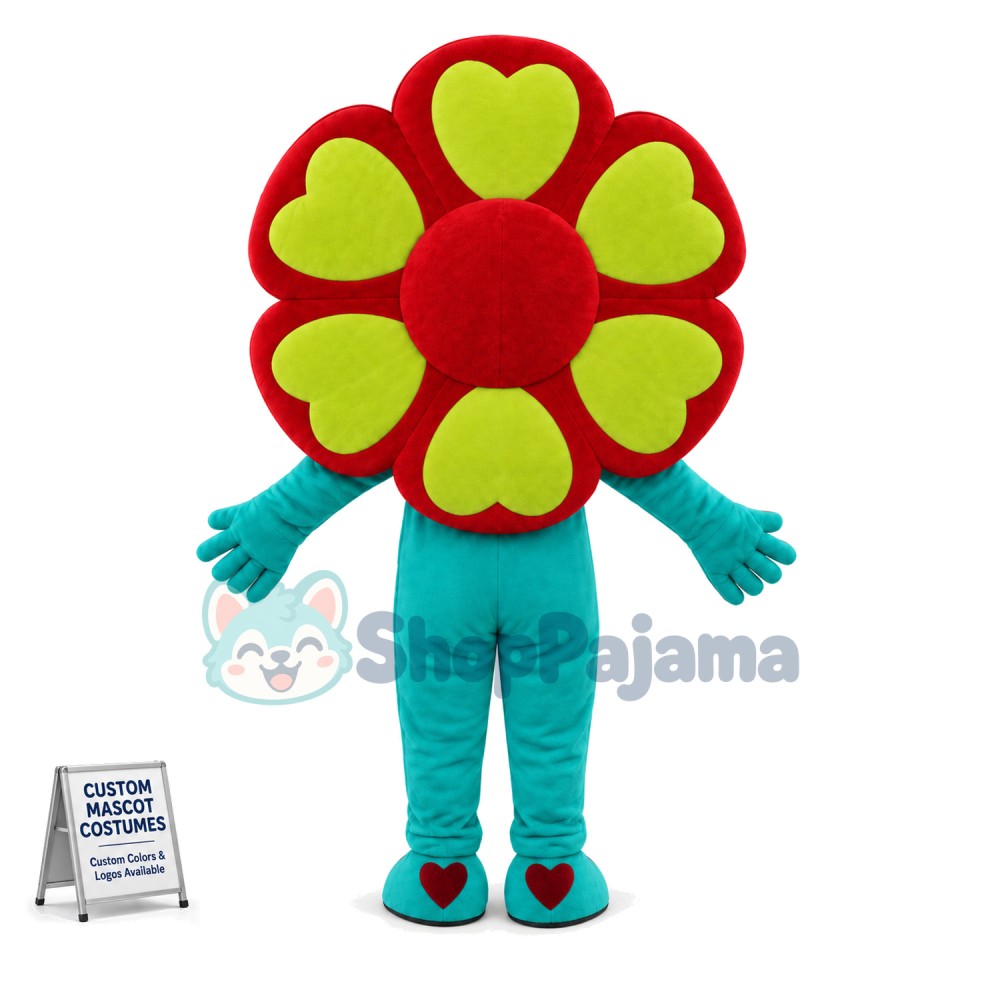 Brilliant Colored Flower Mascot Costume