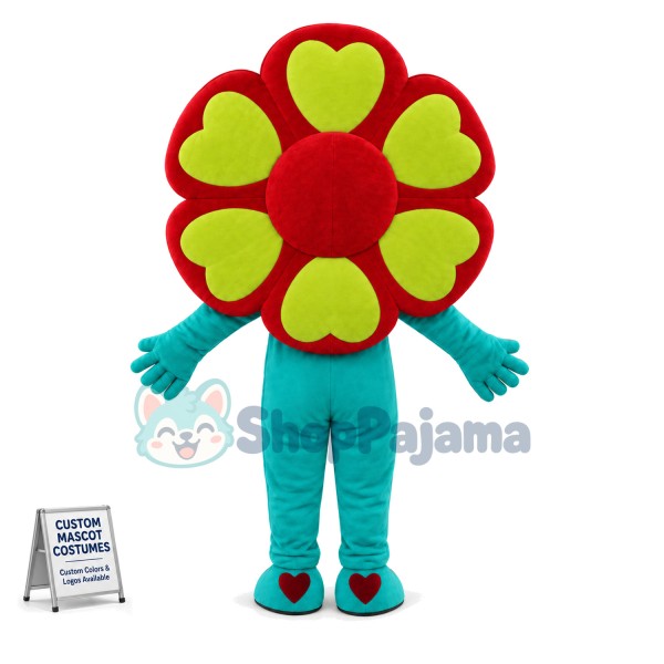 Brilliant Colored Flower Mascot Costume