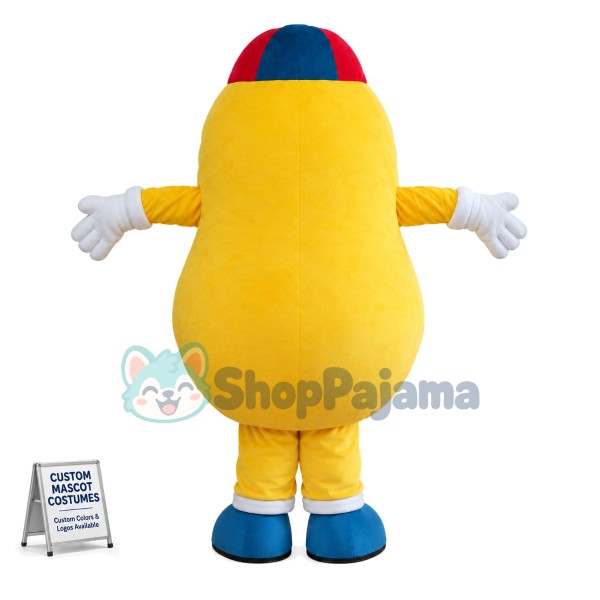 Washed Big Potato Cartoon Mascot Costume