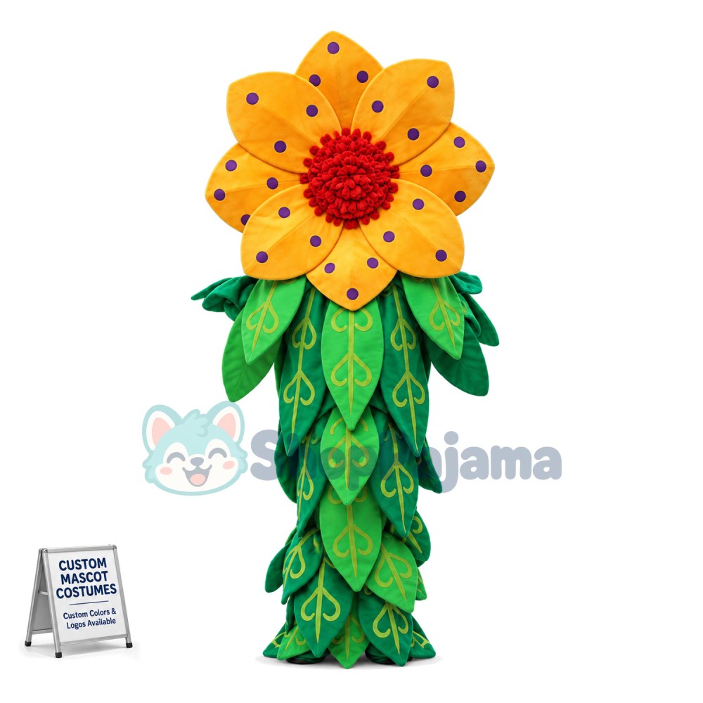 Upgraded Version Leafy Bright Flower Mascot Costume