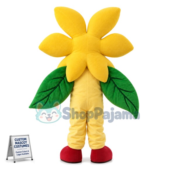 Adult Yellow Flower Mascot Costume
