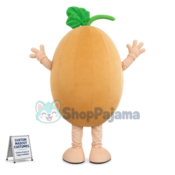 Sweet Juicy Cantaloupe Mascot Costume