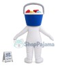 Plastic Basket With Cleaning Tools Mascot Costume