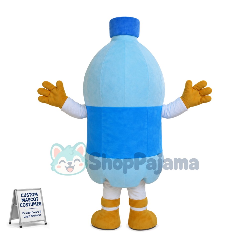 Bottle of Pure Drinking Water Mascot Costume