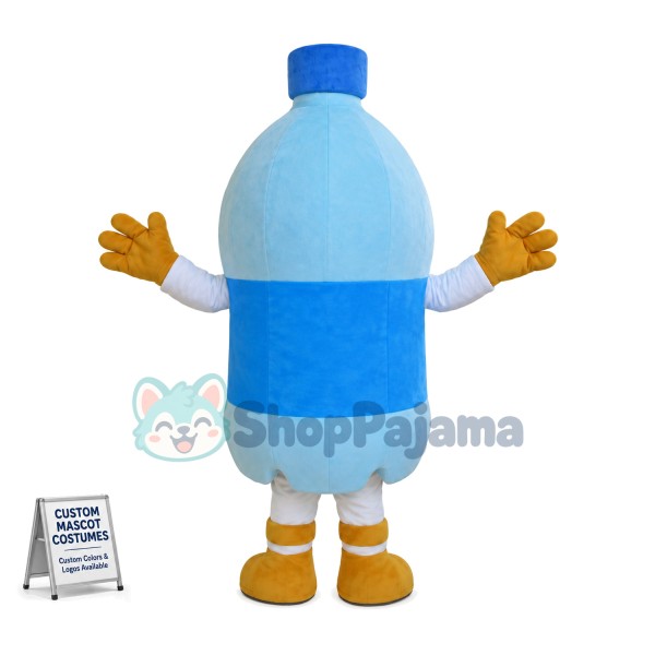 Bottle of Pure Drinking Water Mascot Costume