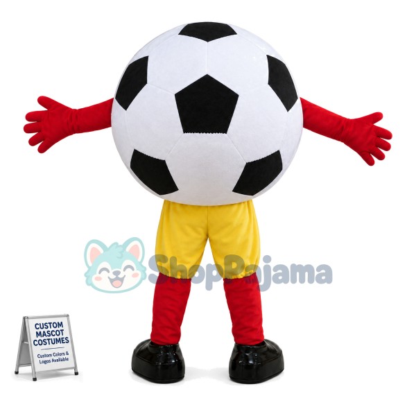 Football Doll Of The Club Mascot Costume