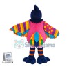 The Parrot With Rainbow Color Mascot Costume