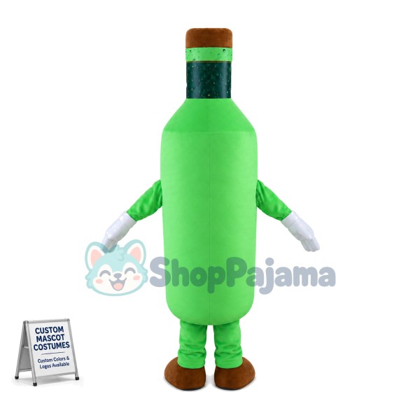 Bottle of Sparkling Lemonade Mascot Costume