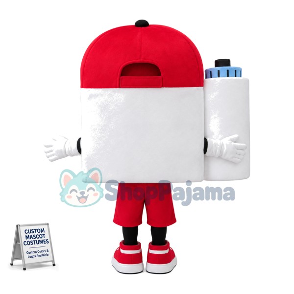 Portable White Camera Mascot Costume
