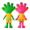 Handmade Colorful Glove Mascot Costume