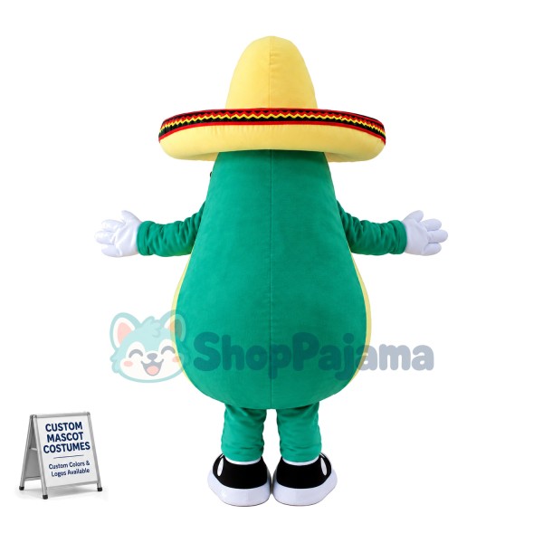 Avocado Wearing Sunglasses Cartoon Mascot Costume