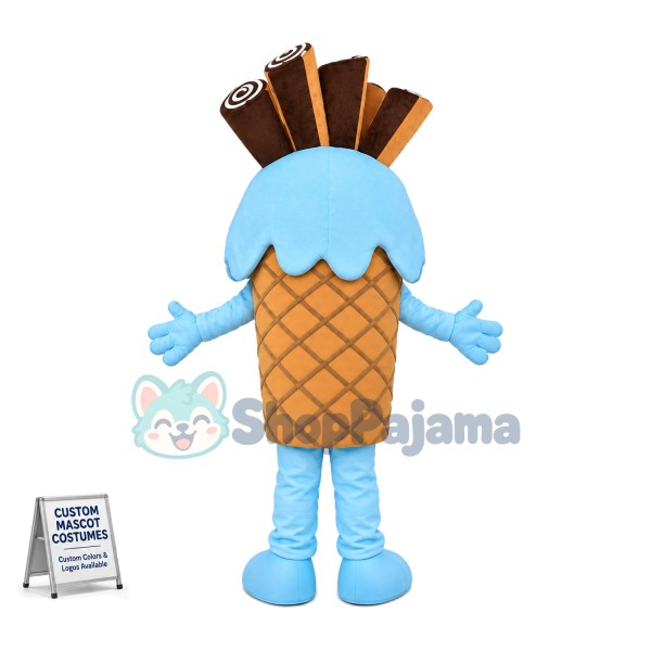 Sweet Cone With Chocolate Bar Mascot Costume