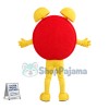 Loud Yellow Alarm Clock Mascot Costume