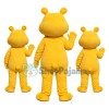 Bright Yellow Hippo Adult Mascot Costume