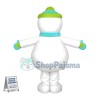 Vivid Snowman With Button Eyes Mascot Costume
