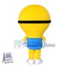 Rotating Cartoon Light Bulb Mascot Costume
