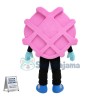 Strawberry Waffle Cartoon Mascot Costume