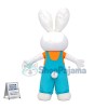 The Bunny In Loose Suspenders Mascot Costume