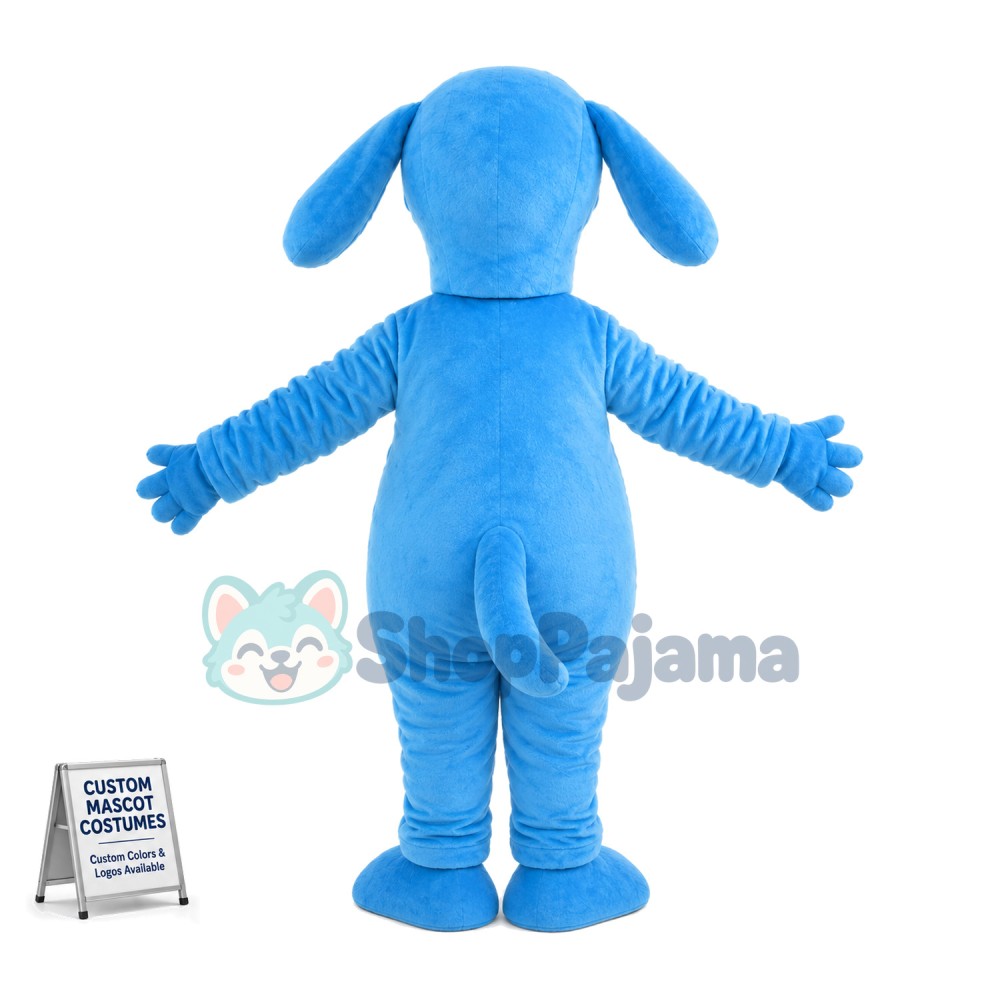 Trained Blue Dog Mascot Costume