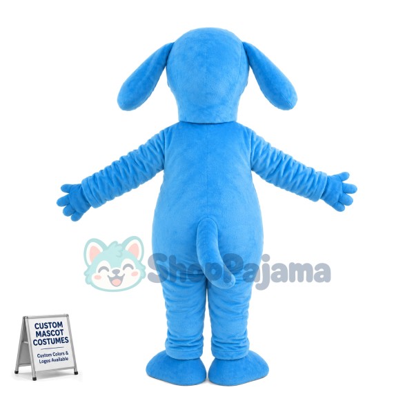 Trained Blue Dog Mascot Costume