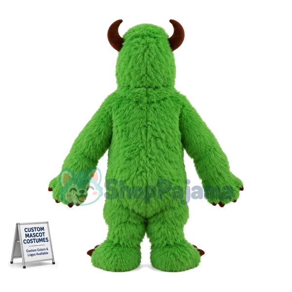Sullivan the Green Shaggy Monster Mascot Costume