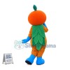 The Shy Red Orange Doll Mascot Costume
