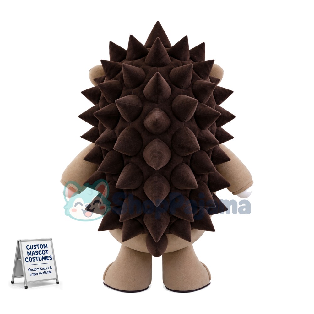 Hedgehog Baby With Blue Eyes Cartoon Mascot Costume