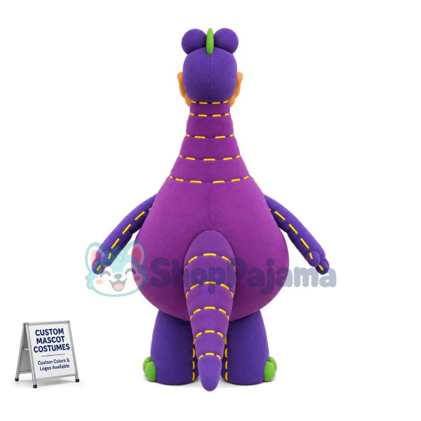 Stitched Zipper Dinosaur Muppet Mascot Costume