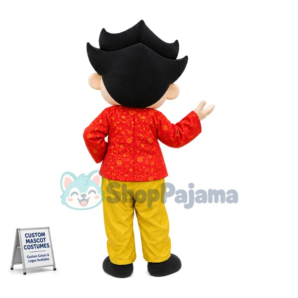 Calculated Shrewd Businessman Mascot Costume